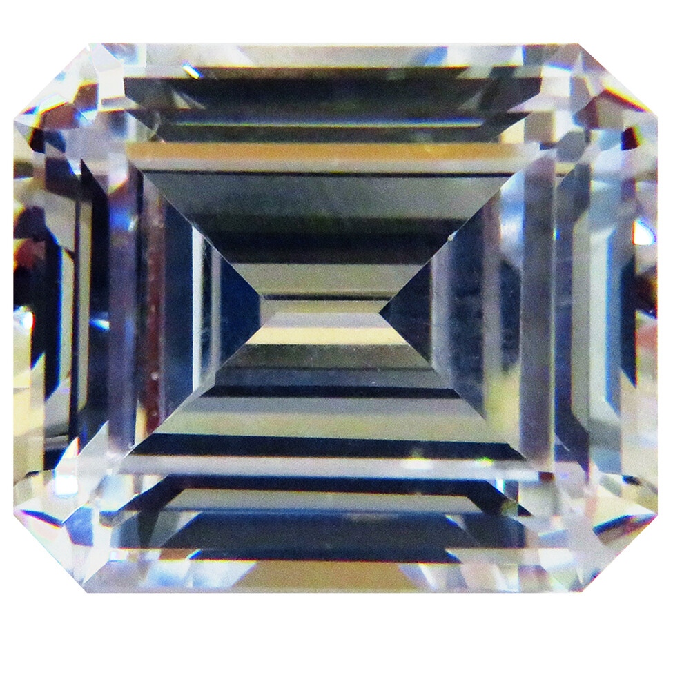 CUBIC ZIRCONIA EMERALD/STEP SHAPE SUPER EXCELLENT QUALITY LOOSE U.S.A SHIPPER