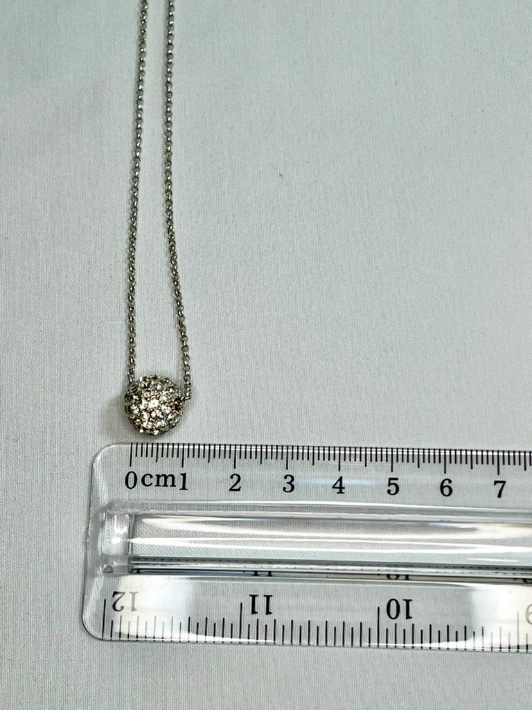 Sparkling Rhinestone Pave Ball Jewelry Set ft. DESIGNER Necklace