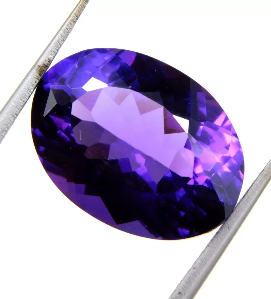STUNNING Purple Amethyst Oval Shape 7.10 Ct EGL Certified Natural Loose Gemstone