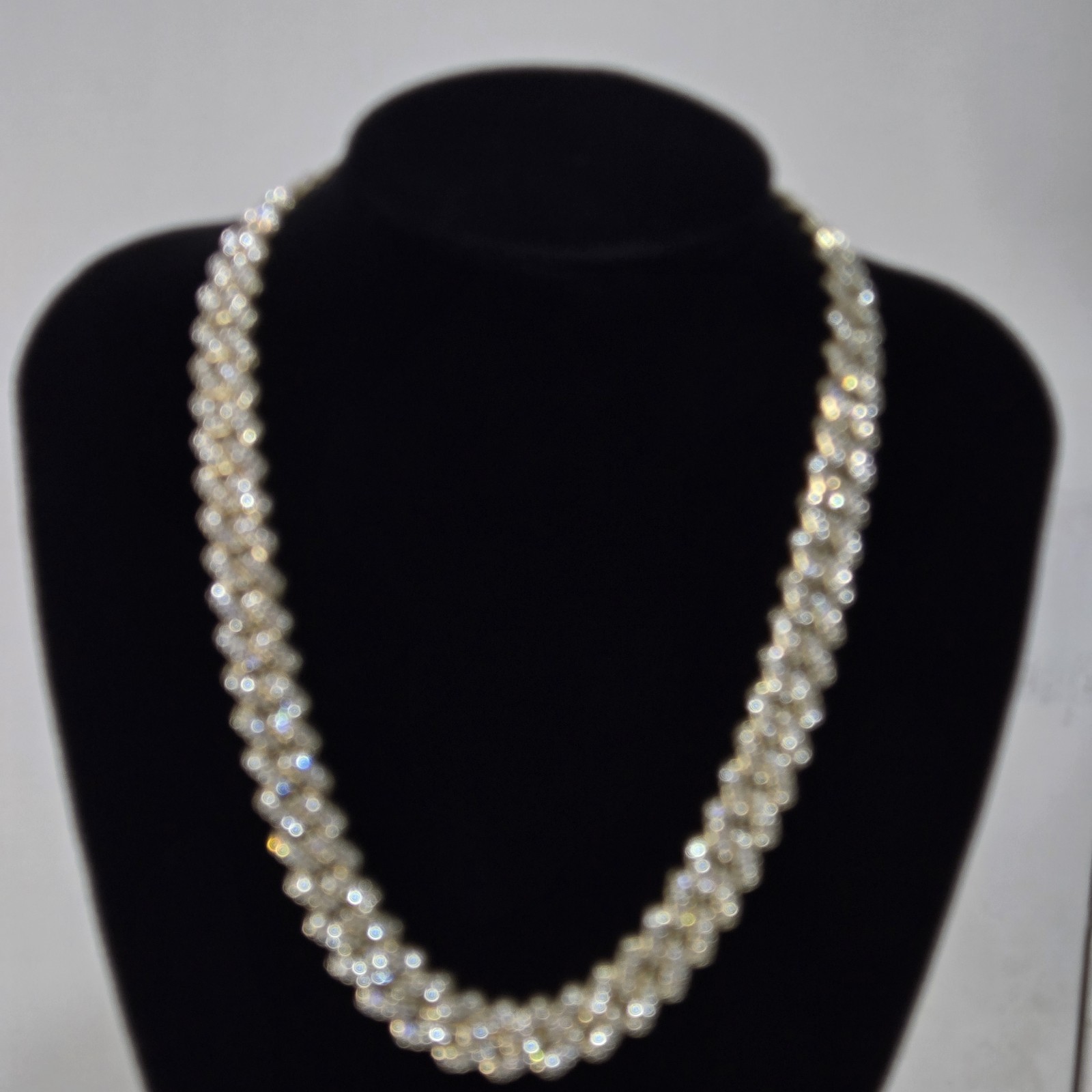 12mm Iced Out Cubic Zirconia Miami Stainless Steel Cuban Chain 20 Inch Necklace