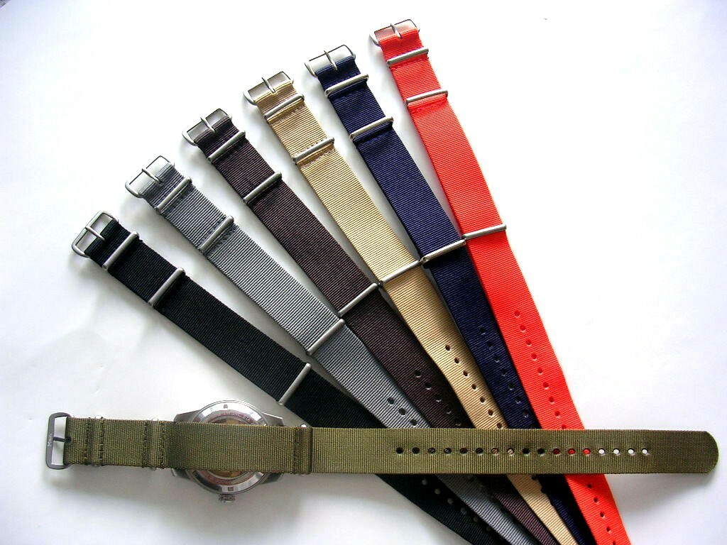 19mm Grey NATO g10 Premium RAF watch strap band MoD Bonded IW SUISSE 18 20 22 24
