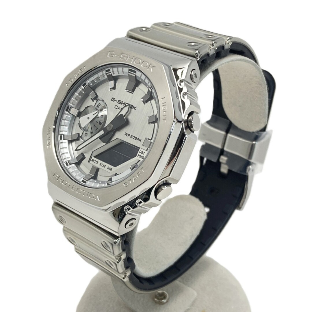 CASIO G-Shock FINE METALLIC SERIES GM 2100YM 8AJF Silver Quartz Men’s Wristwatch