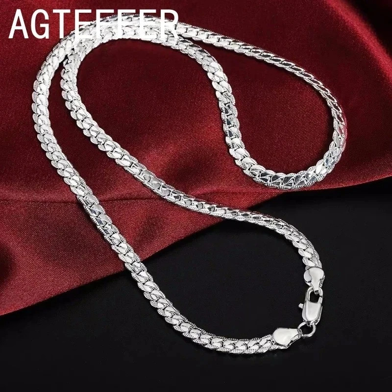 925 Sterling Silver Chain Necklace Jewelry for Women Men