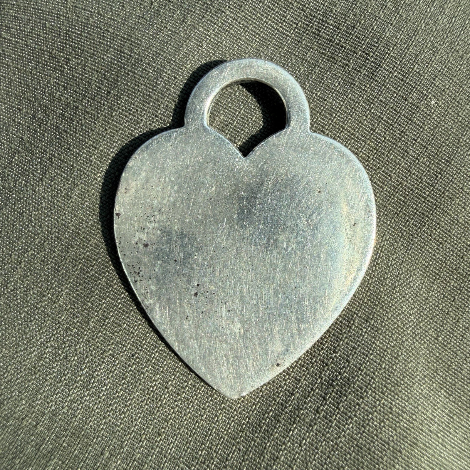 Tiffany & Co. 925 Sterling Silver Vintage Return To Tiffany Heart Charm Pendant