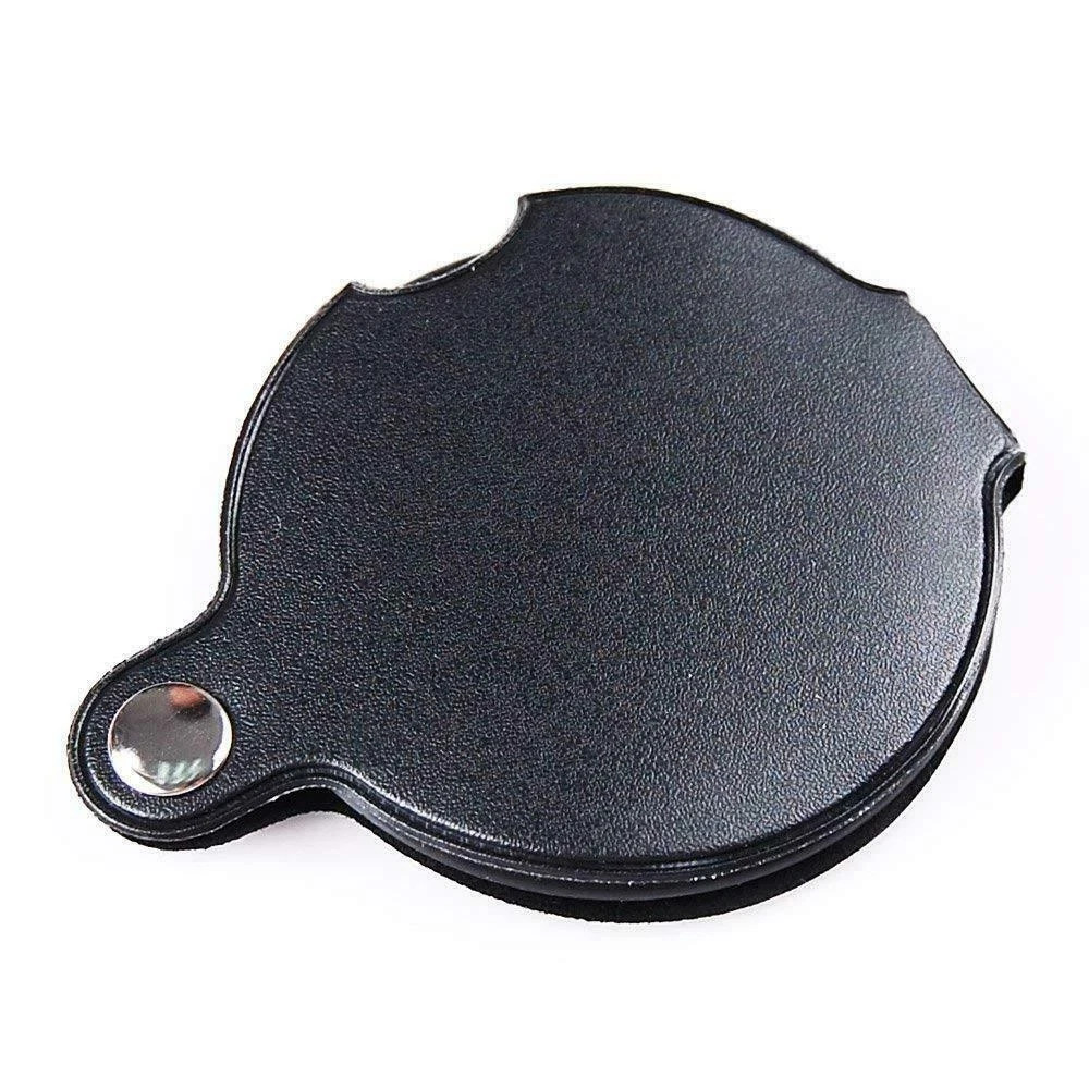 10X Mini Folding Magnifying Glass Optical Magnifier Pocket Reading Tool Loupe