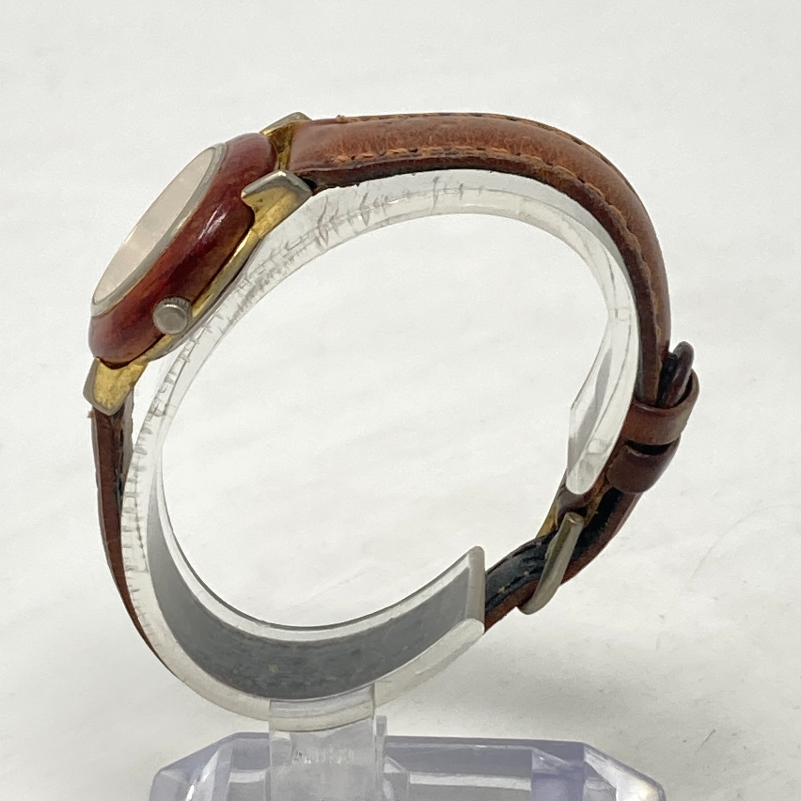 Canada Watch Women 26mm Maple Leaf Wood Leather Band New Battery 7.5″