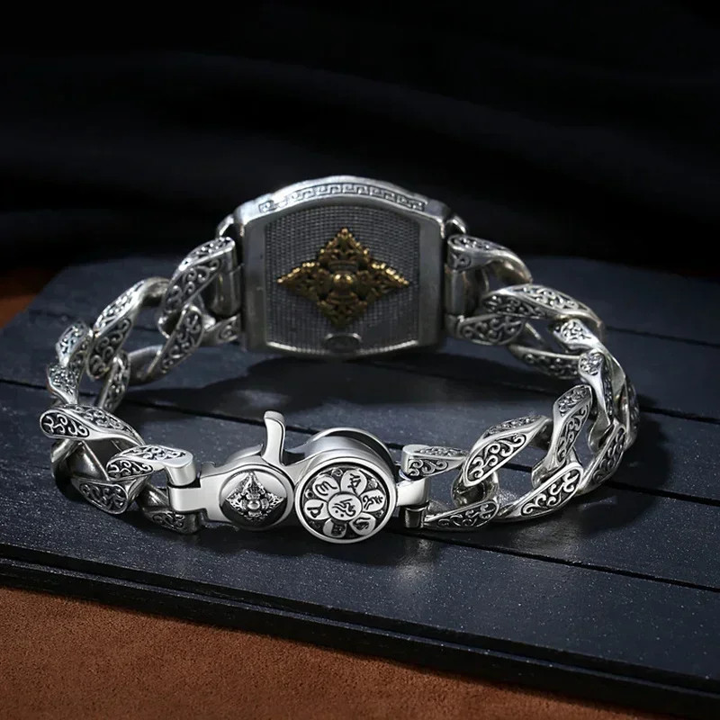 Rotating Bagua Bracelet Men Chinese National Style Guochao Jiugong Jewelry Gift