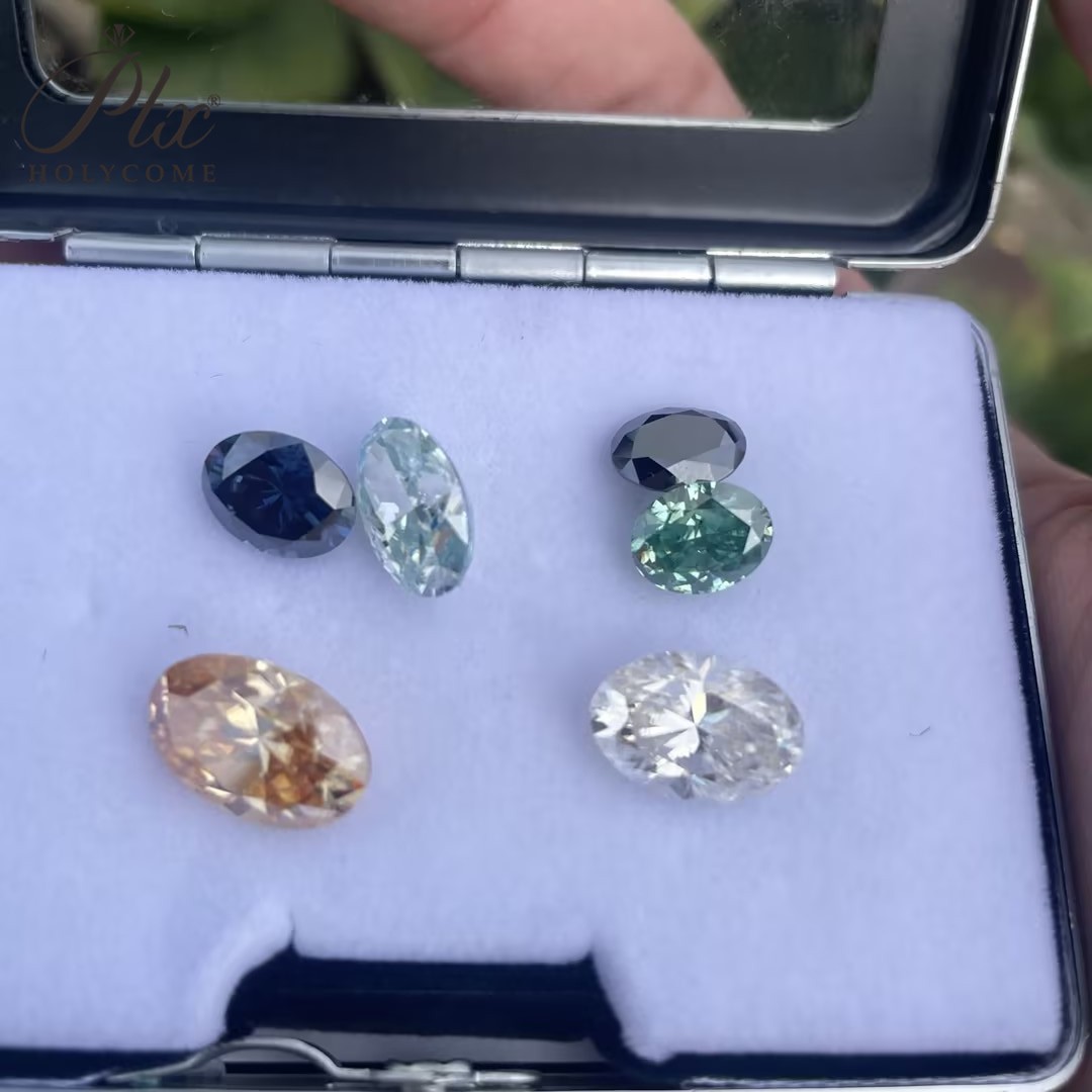 GRA VVS1 Oval Cut 0.1-10ct D Color Loose Moissanite Wholesale Price for Jewelry