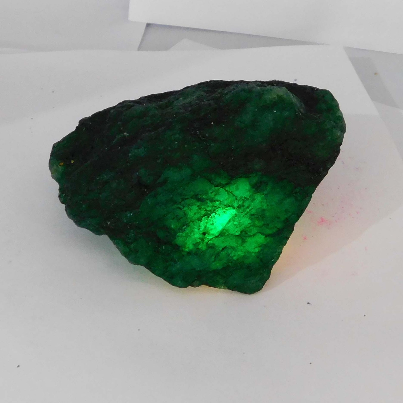 1035 Ct Natural Green Emerald Huge Rough Earth Mined CERTIFIED Loose Gemstone