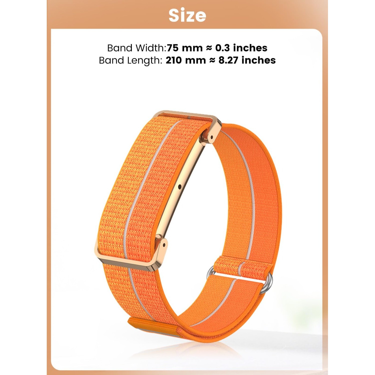 For Google Fitbit Air (2026) Metal Case+Nylon Sports Adjustable Loop Strap Band
