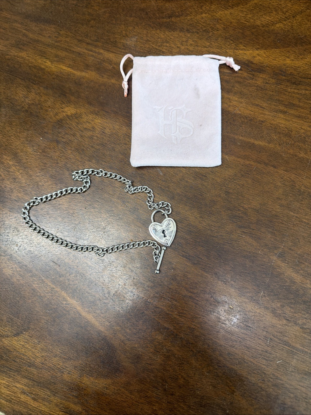 Heavensent Heart Lock Necklace Sliver