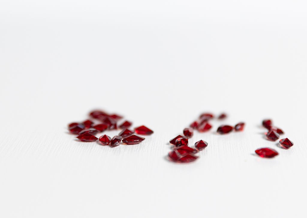 36 Ruby Red 8x4mm Czech Marquise Navette Glass Stones Faceted Machine Cut