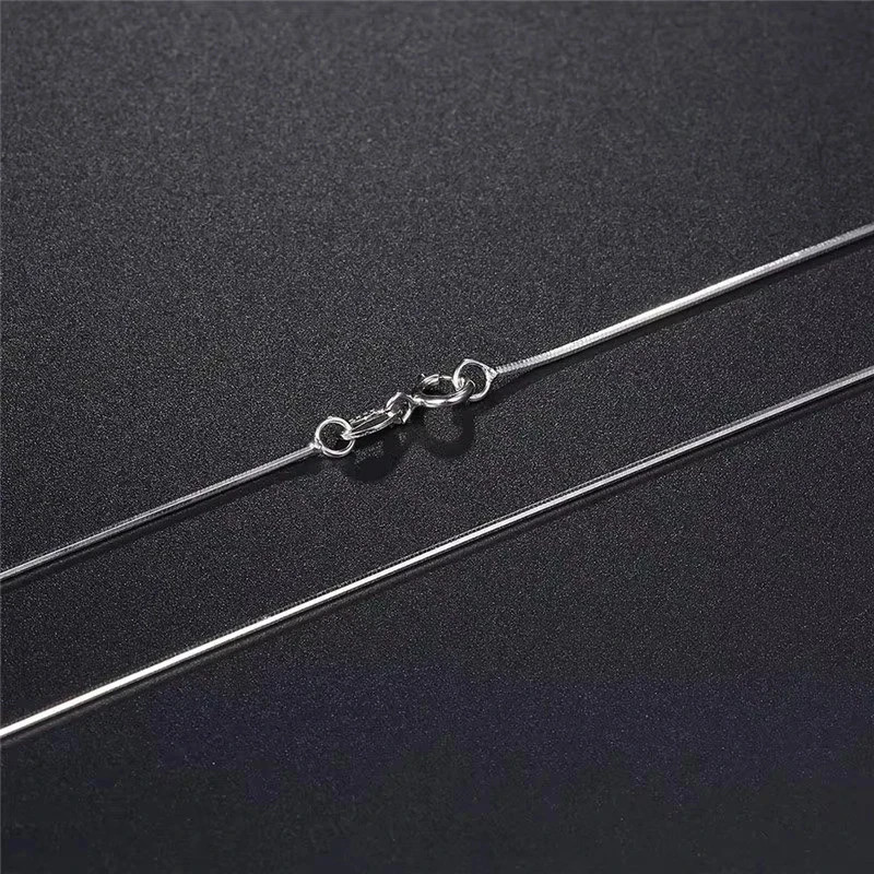 Men&Women’s 925 Sterling Silver Tarnish-Free Italian Snake Chain Necklace 16-24*