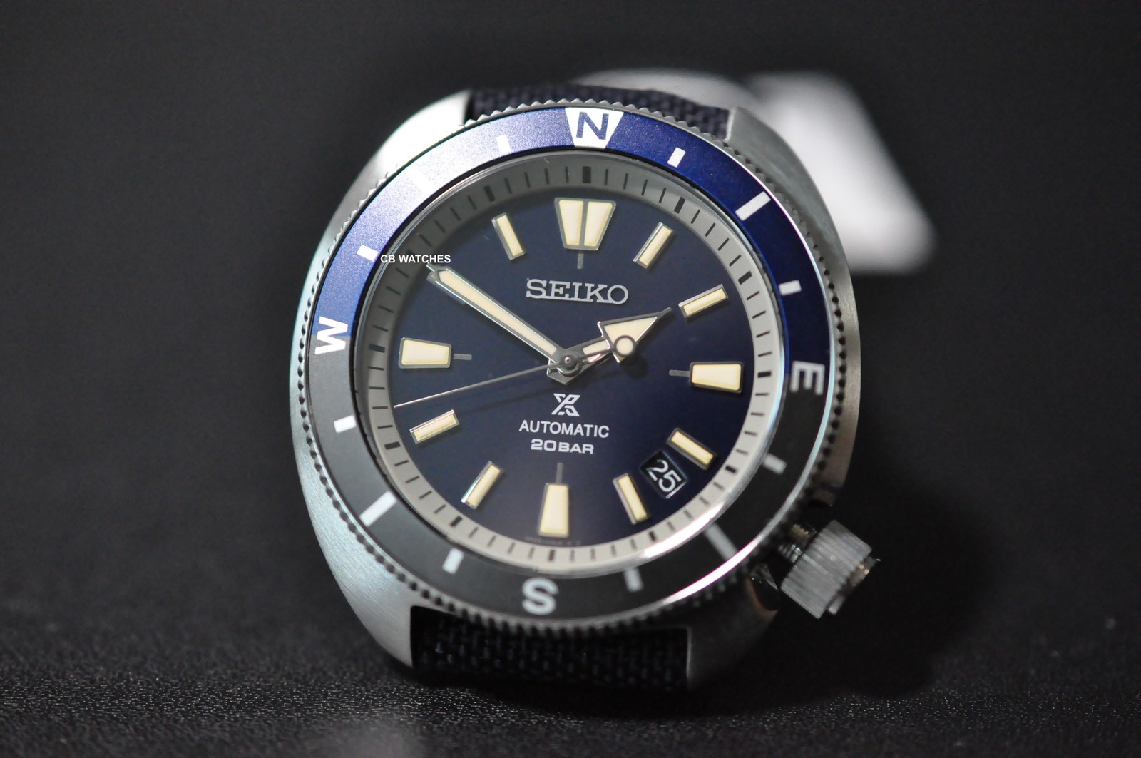 SEIKO PROSPEX SRPG15K1 SRPG15 “LAND TORTOISE” BLUE AUTOMATIC WATCH