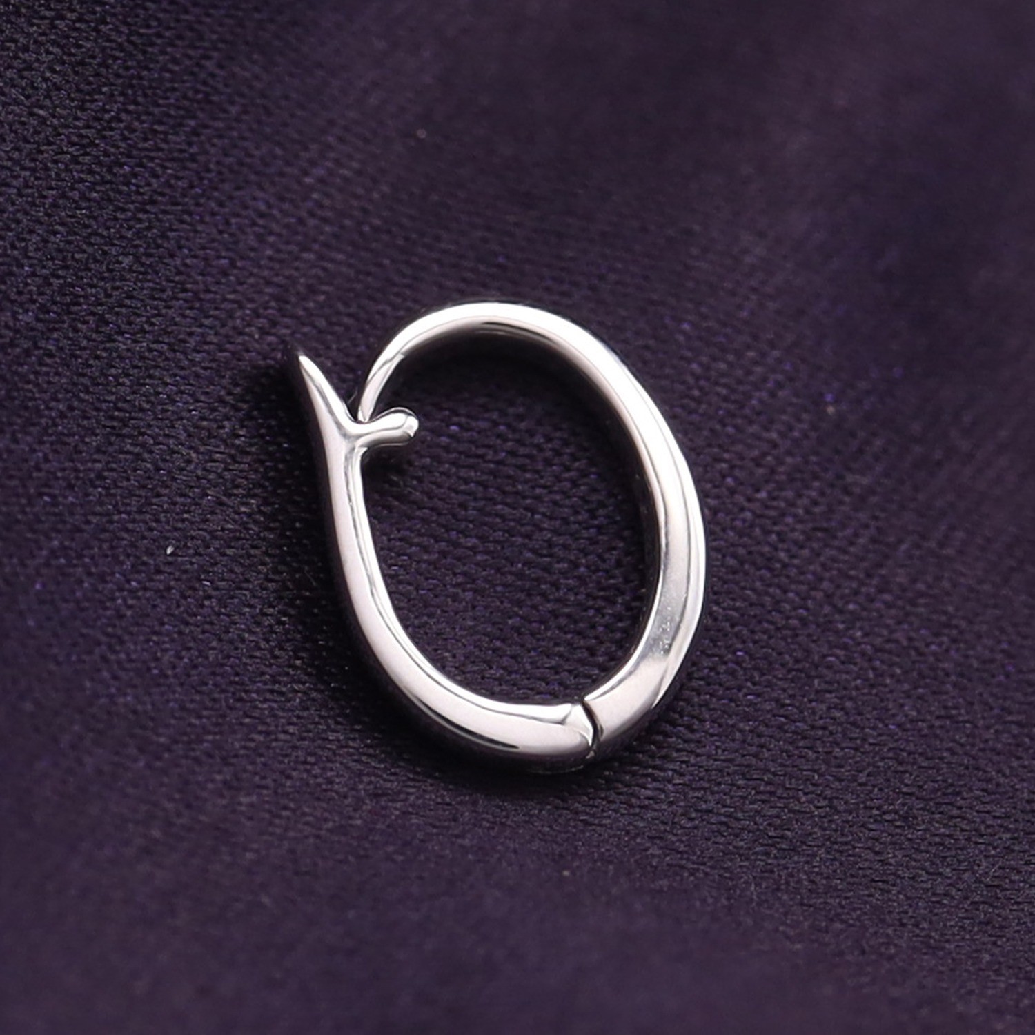 Pendant Enhancer Bail Slide For Pearls, Omega In 925 Sterling Silver
