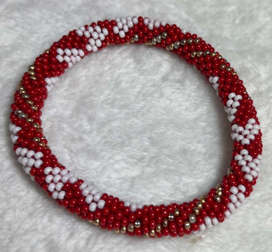 Heart Design Nepal Glass Bead Bracelets. Love Bracelets, As Intricate As LOVE!