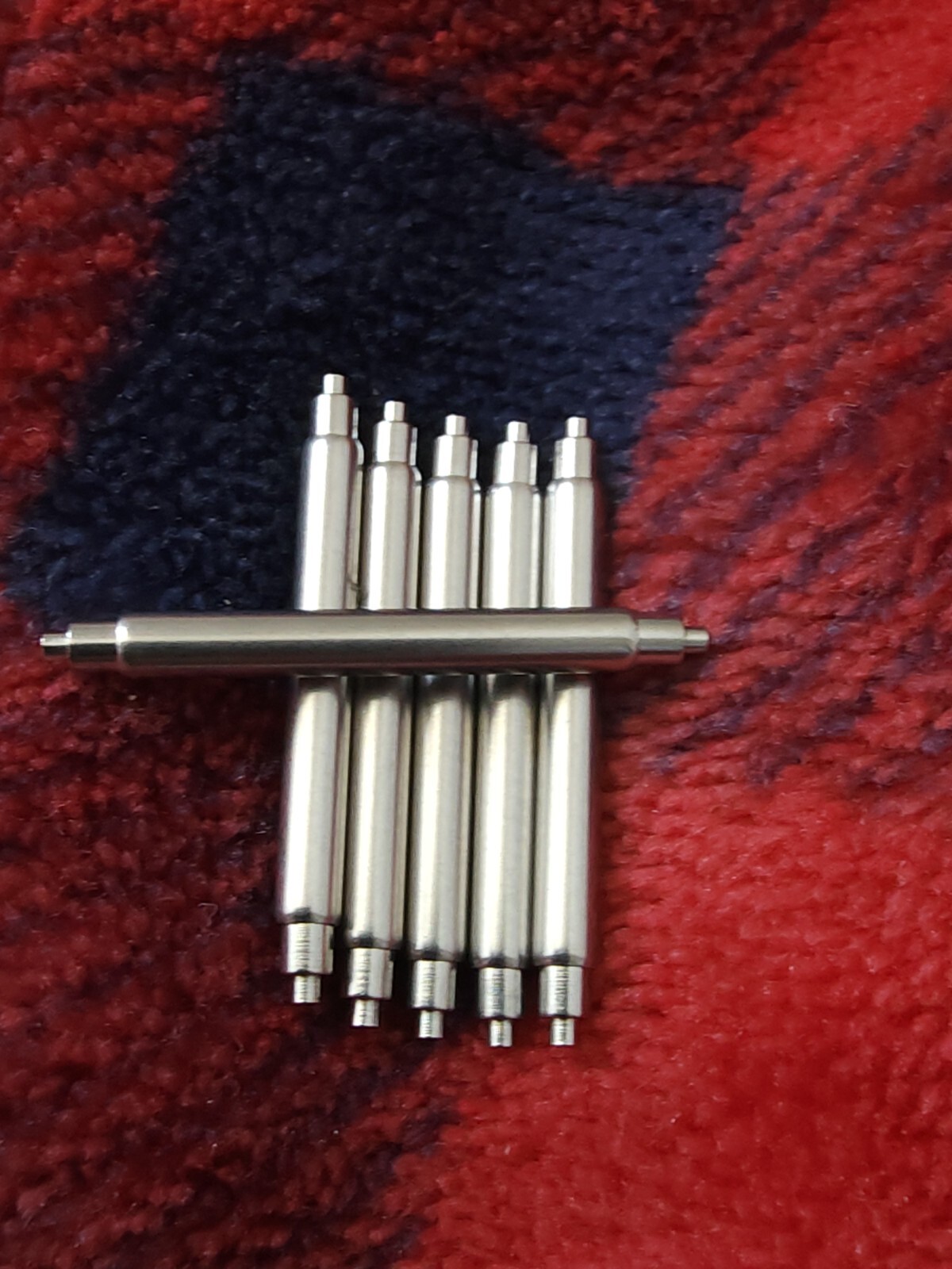 6 PC 20mm 22mm 24mm Spring Bar for Seiko Non-Magnetic Stainless 2.5mm 1.1mm Tip
