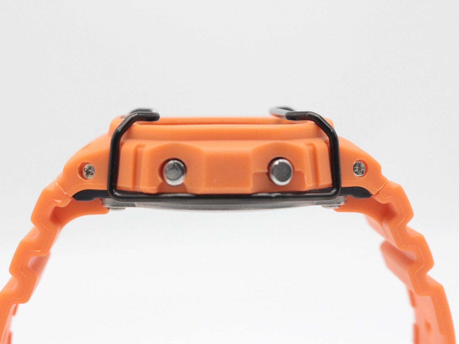 Customized G-SHOCK DW-5600E Orange Bezel Band with Metal Ring Bullbar From Japan