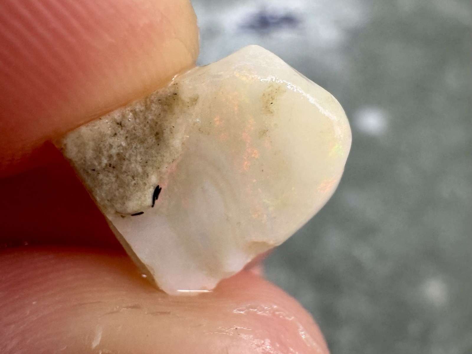 156ct Mintabie Australian Opal Rough Parcel 22pcs Multicolor Old Stock 1oz White