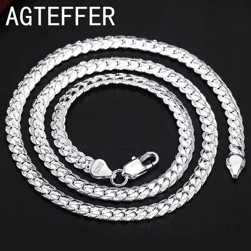 925 Sterling Silver Chain Necklace Jewelry for Women Men