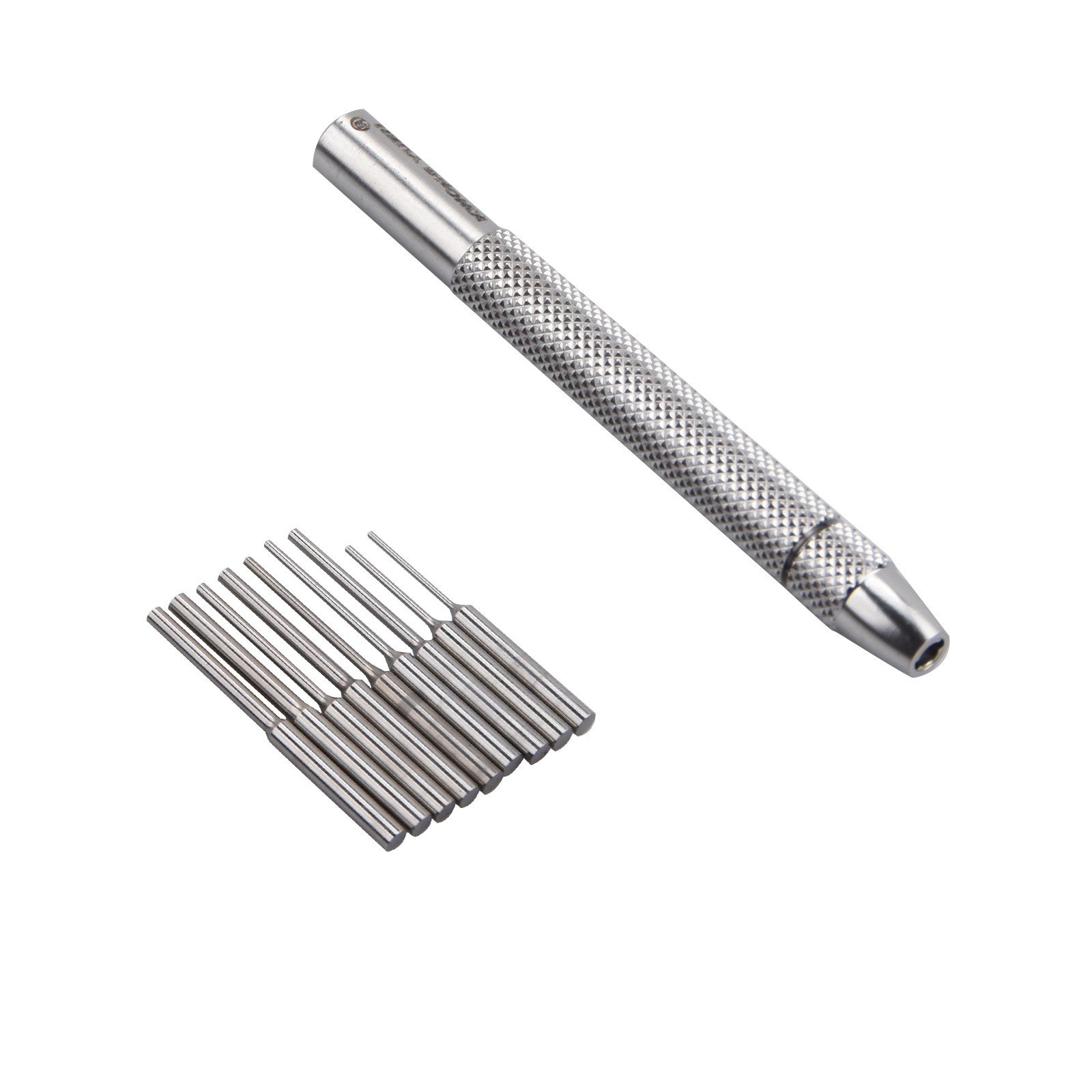 0.5mm-1.6mm Bit Stainless Steel Watch Bracelet Remover Pin Punch Tool 9 In 1 A