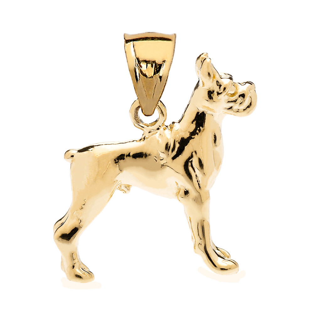 Gold Boxer Pendant Necklace (Available in Yellow/Rose/White Gold)