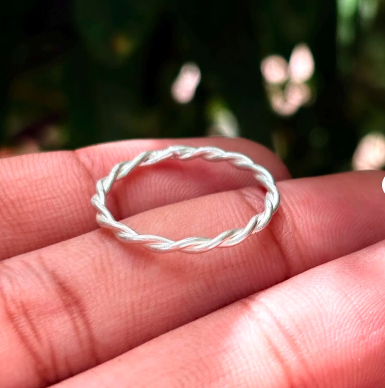 Band Handmade Silver Ring, 925 Sterling Silver, Dainty Silver Ring,