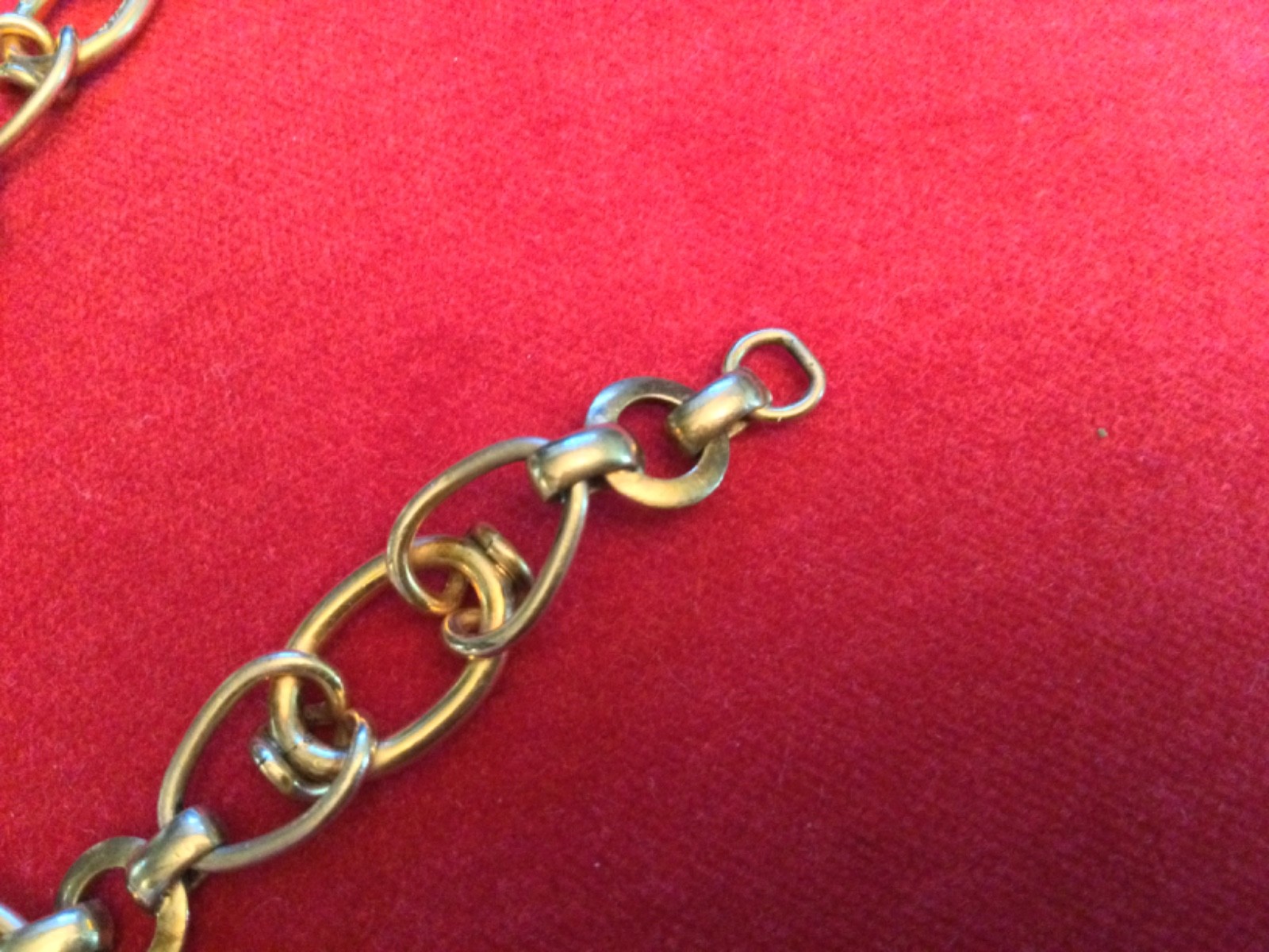 Vintage Mid Century 1/20 12K GF Interlocking Circle Link Chain Bracelet HSB