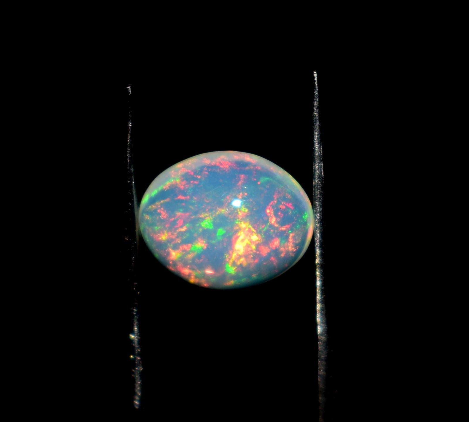 Natural Ethiopian Wello Fire Opal Cabochon Gemstone 7X9mm Loose AAA 02