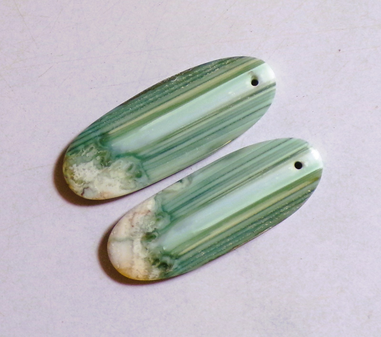 39.70 Cts Natural Saturn Chalcedony Drilled Cabochon Match Pair Gemstone DE-87