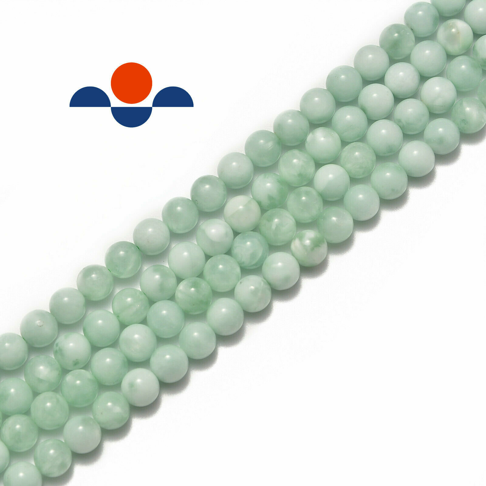 Green Moonstone Smooth Round Beads 4mm 6mm 8mm 10mm 12mm 15.5″ Strand