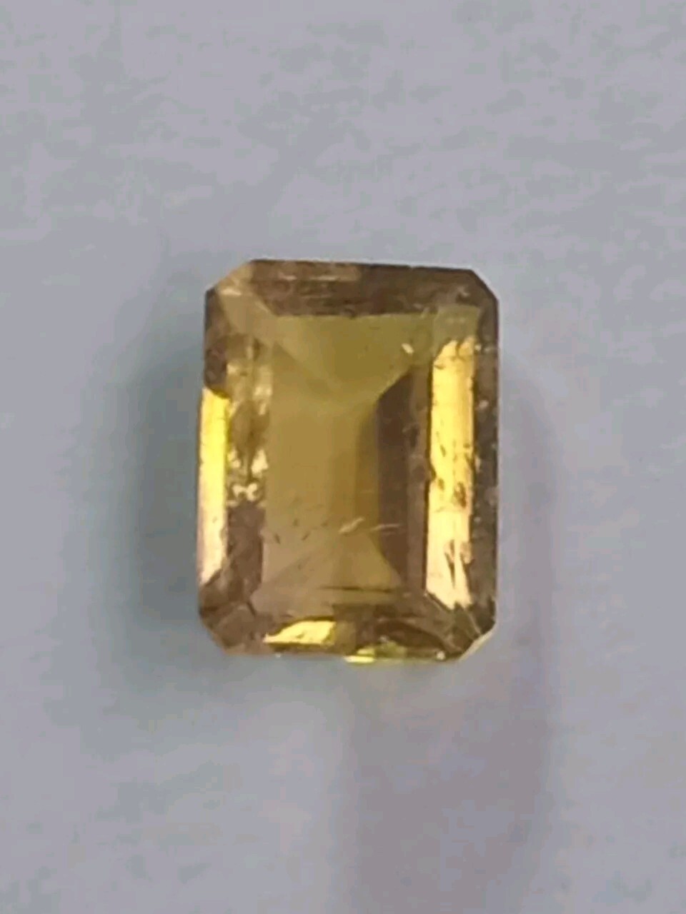 🔹 1.30ct Emerald Cut Tourmaline. Untreated, Slightly Included. 7 x 5 mm approx.