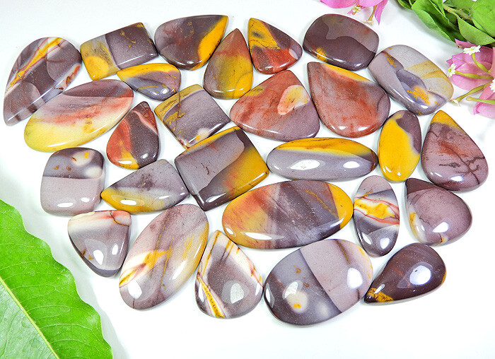 AA++ Natural Purple Mookite Mix Cabochon Loose Gemstone Wholesale Lot 15-35 MM