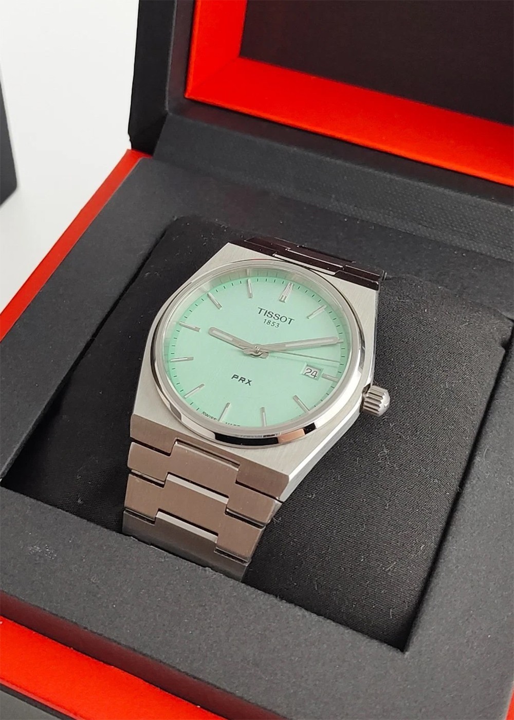 Tissot Classic PRX 40MM Men’s Mint Green Dial Quartz Watch T137.410.11.091.01