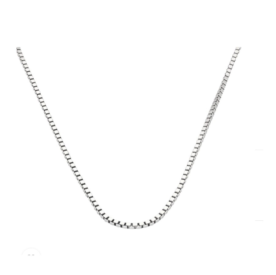 Genuine 925 Sterling Silver Tarnish-Free 16-32″ 1.4mm Italian Box Chain Necklace
