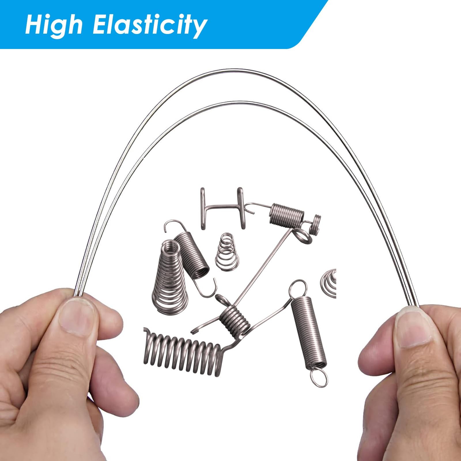 COYOUCO 50CM Stainless Steel Spring Hard Wire Straight Wire Assortment Kit (0…