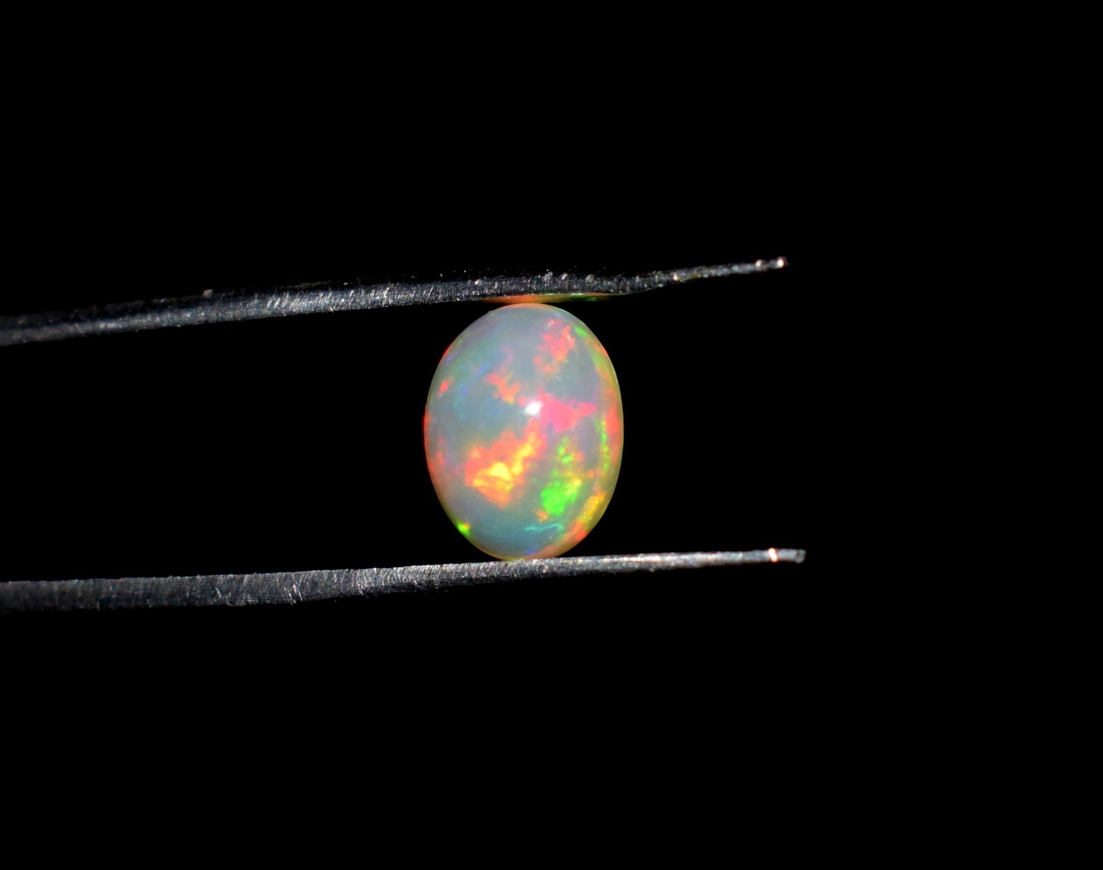 Natural Ethiopian Wello Fire Opal Cabochon Gemstone 7X9mm Loose AAA 042
