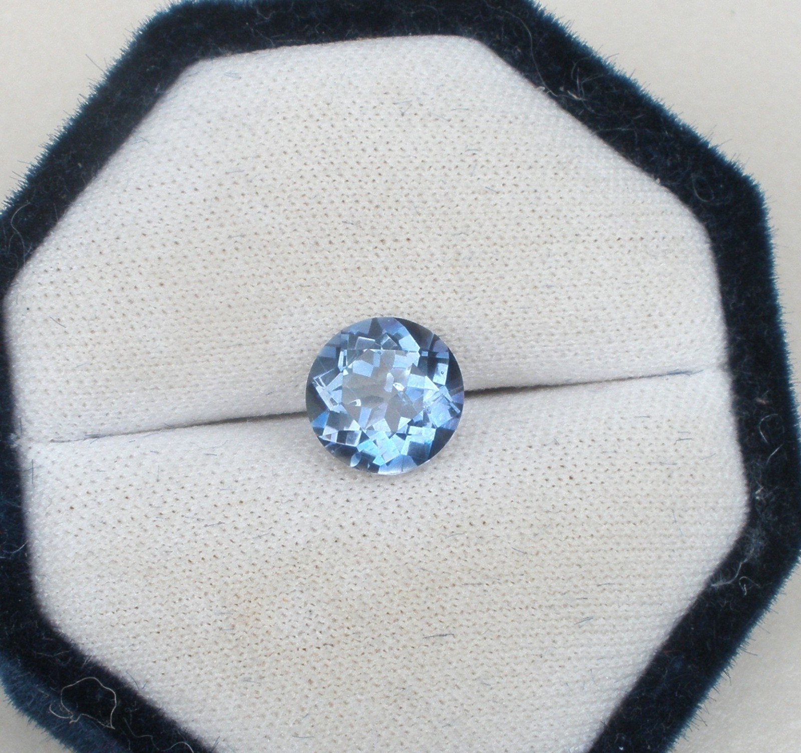 10mm Mystic Blue Quartz Round Loose Faceted Gem