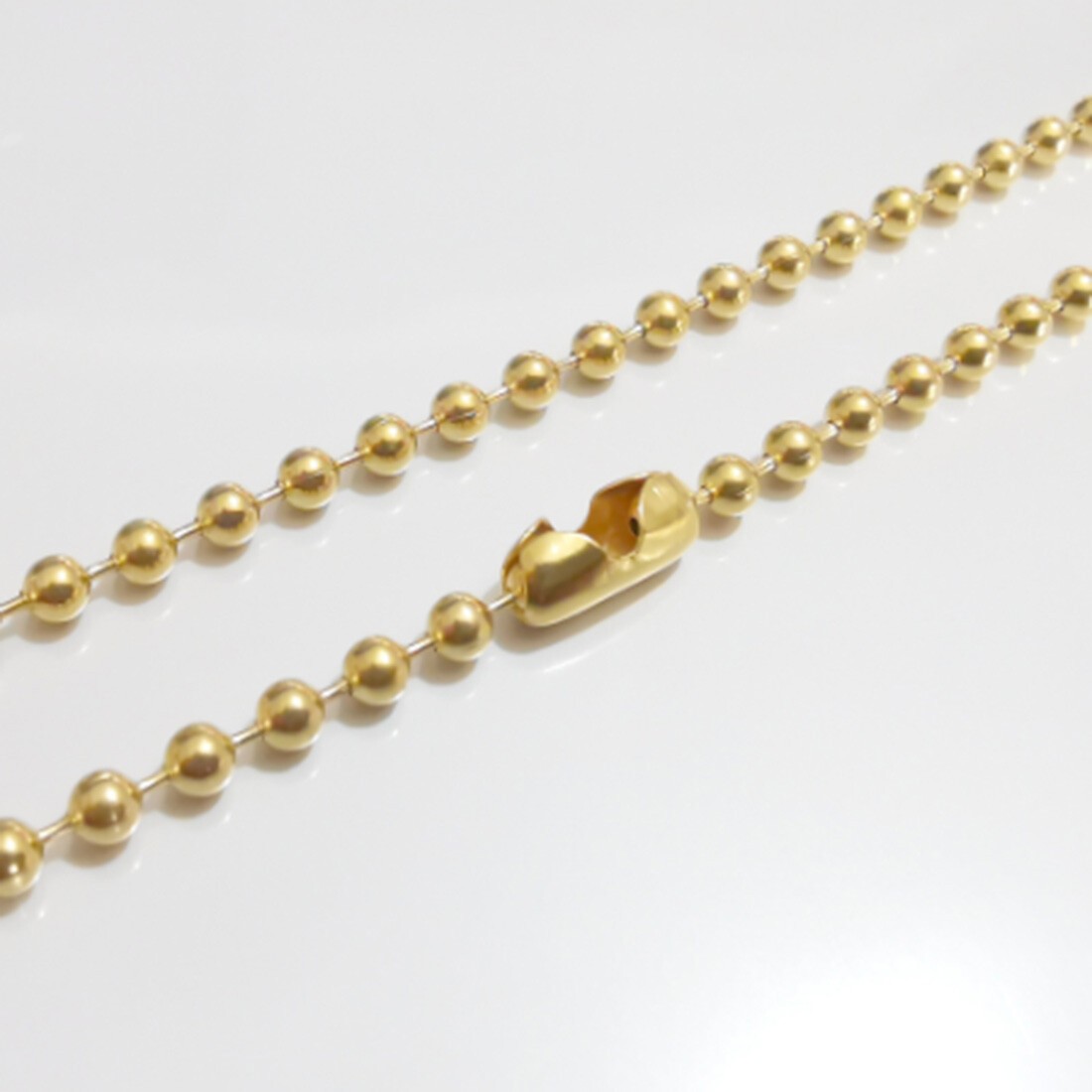 1.5-12mm Wholesale Stainless Steel Gold Bead Ball Chain Necklace Unisexs Link