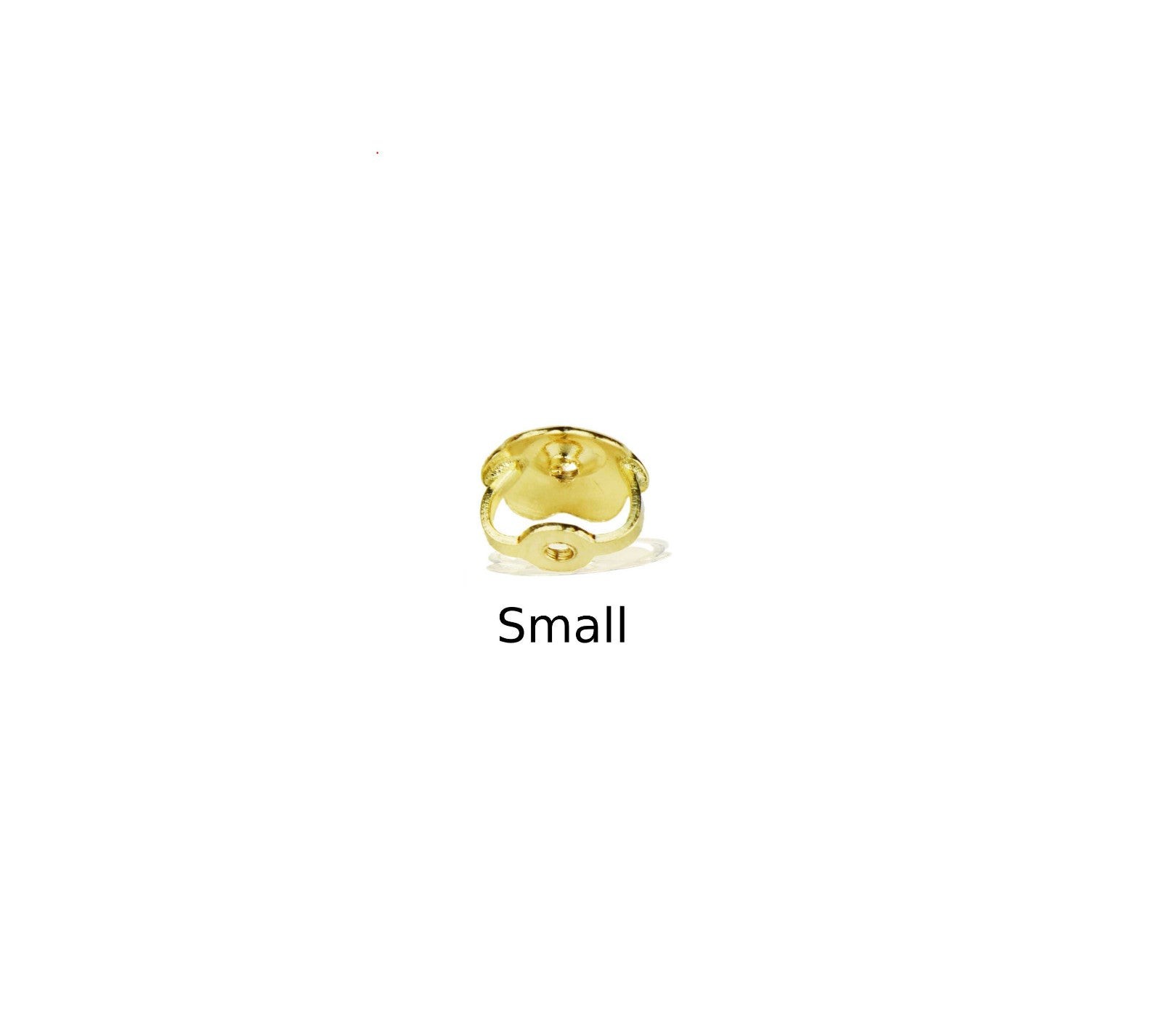 14k Yellow or White Gold Screw-Back Screwpost Earring Replacement Backing by PC