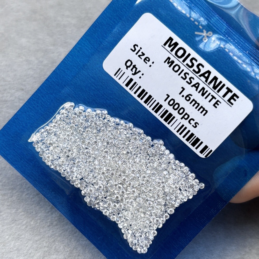 Baby Stone 0.8mm-3.0mm Loose Moissanite D Color VVS1 Round Super White for Ring