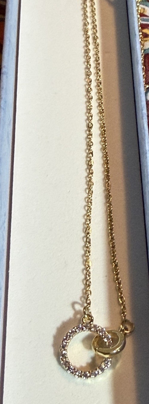 Boutique Necklace CZ And Gold Plating