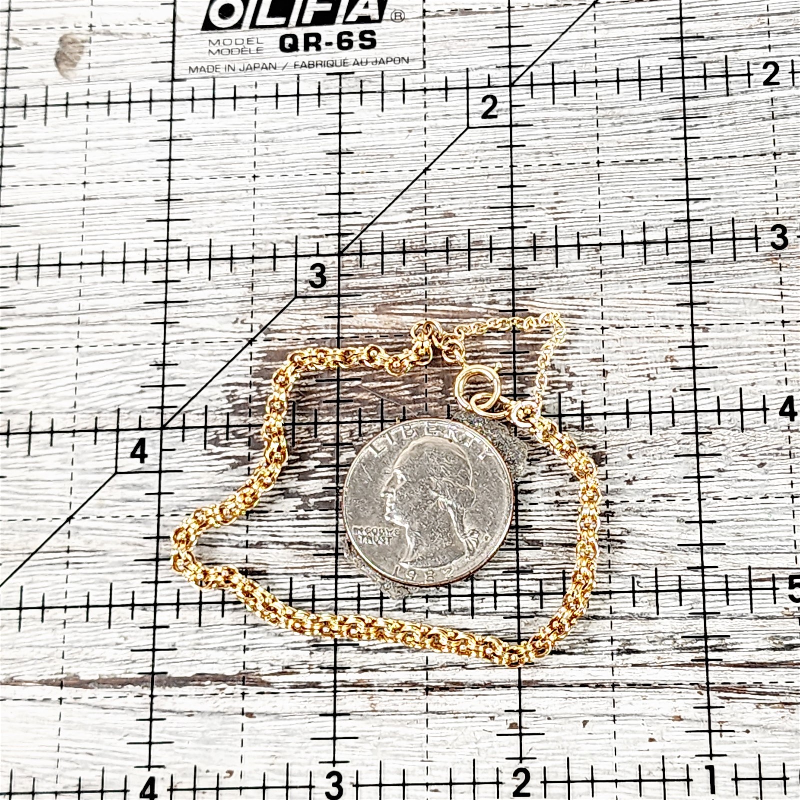 Victorian Belcher Chain 14K Yellow Gold Chain Link Bracelet 6.75″ Stack Staple