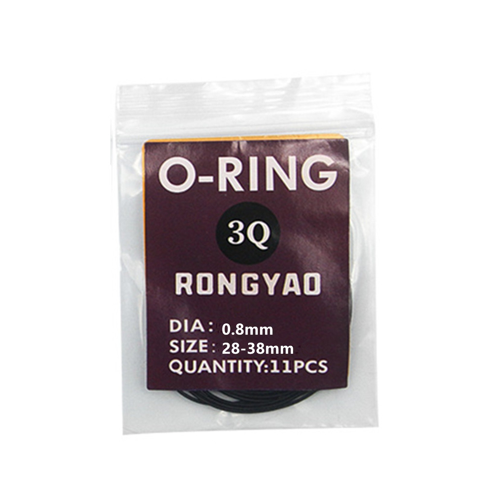 0.5/0.6/0.7/0.8mm Watch O-Ring Waterproof Rubber Gaskets Watchmaker Accessories