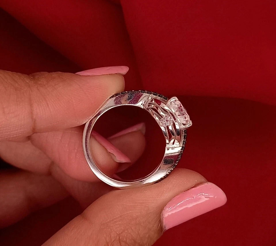 2Ct Pear Cut Lab Created Diamond Women’s Engagement Ring 14K White Gold Plated