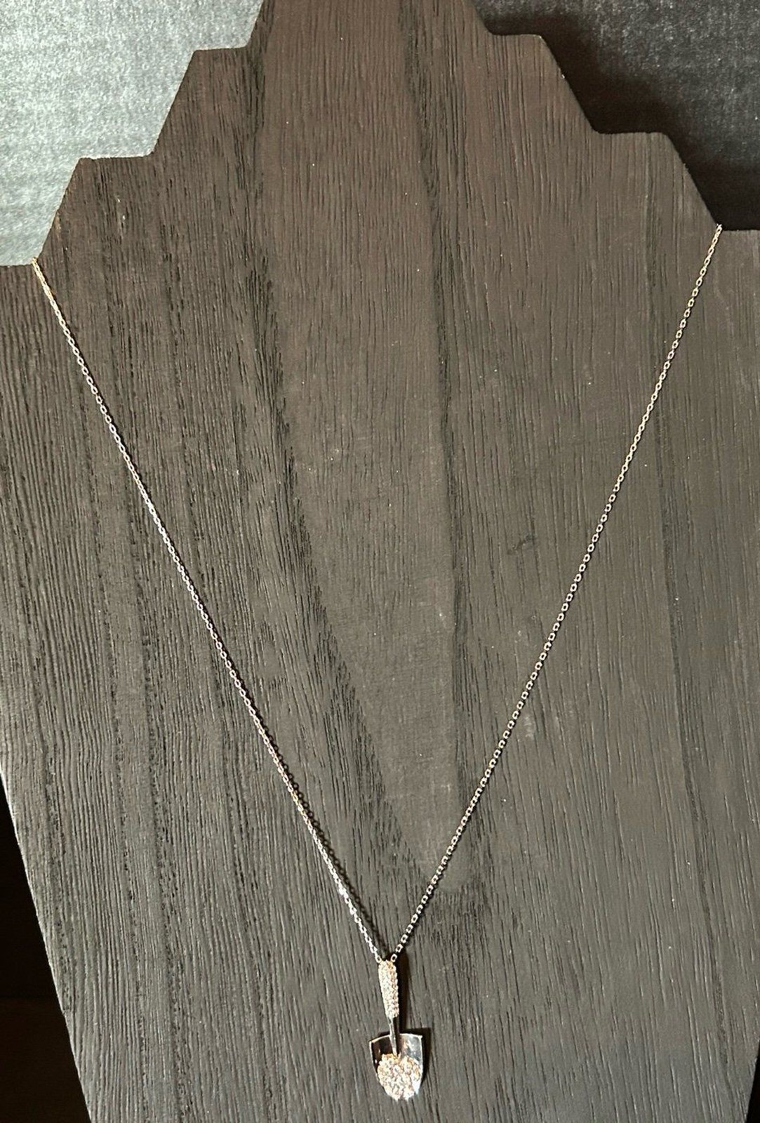 925 Sterling Silver Necklace with Shovel Pendant