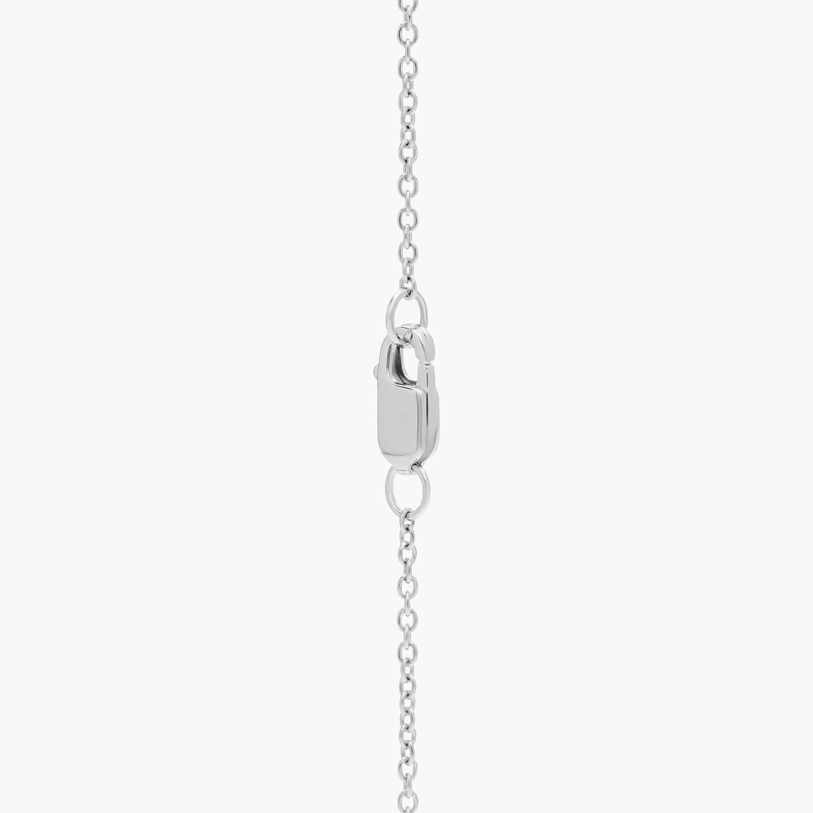 1ct Lab-Grown Round Halo Diamond Pendant Necklace, 14K Gold
