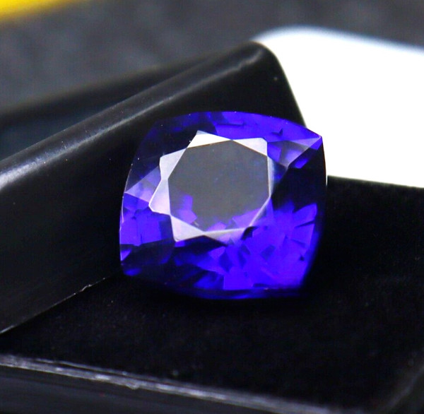 Flawless CERTIFIED 10 Ct Natural Ceylon Sapphire Cushion Cut Blue Loose Gemstone