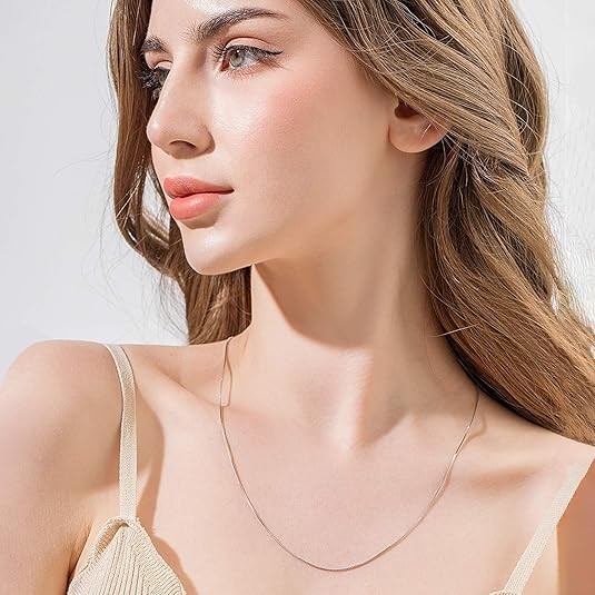 925 Sterling Silver Snake Chain Necklace .925 Italy All Sizes