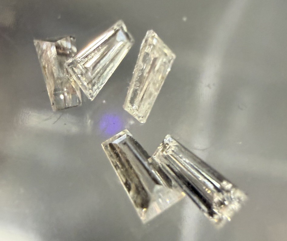 Lot 5 Natural Matching Tapered Baguette Diamonds .40 TCW-Brilliant Earth Premium